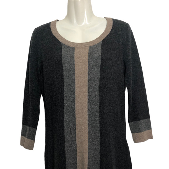Rag & Bone Fulton Sweater Dress Soft Merino Wool Color Block Small - Picture 3 of 8